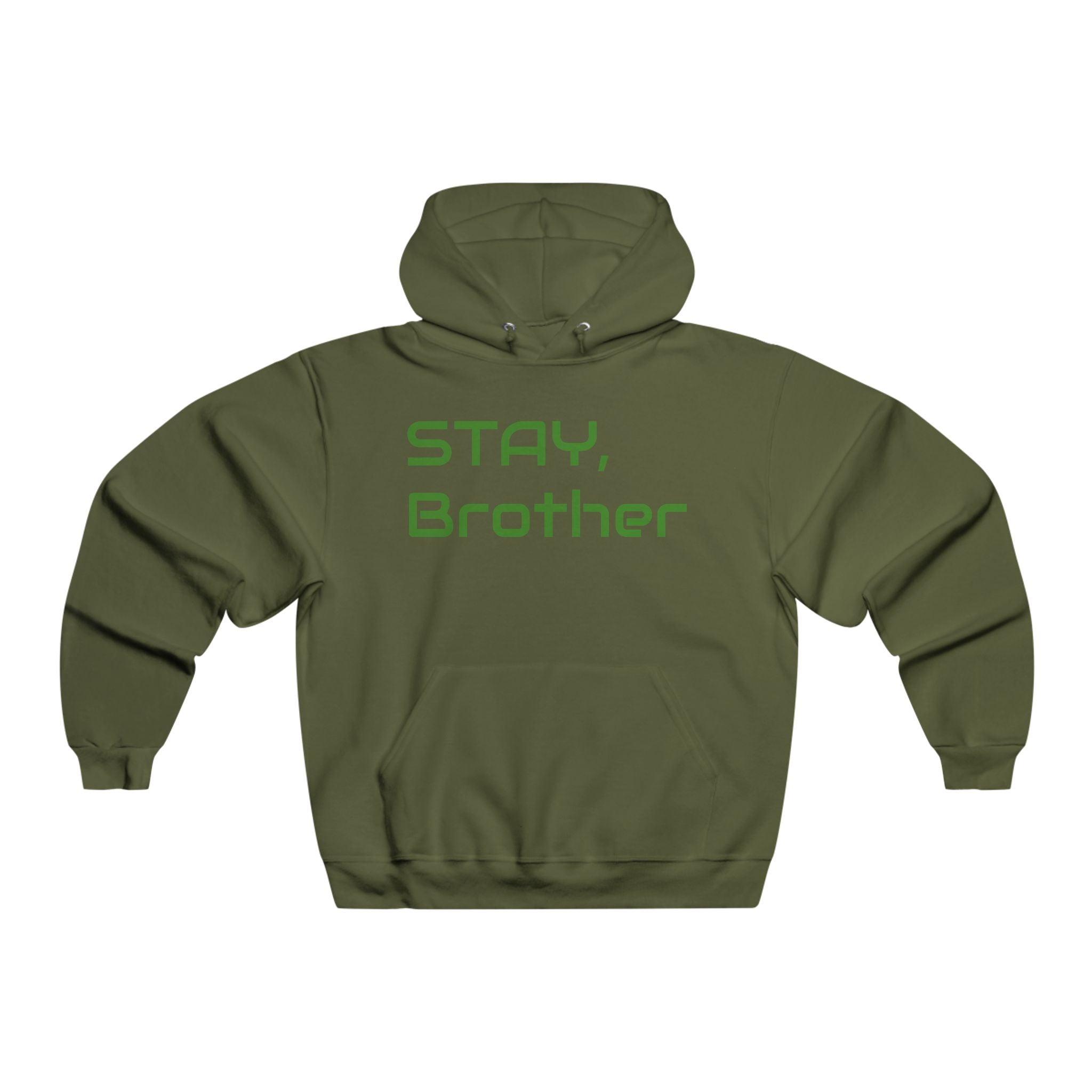 Zero Male Suicides Hoodie — "Stay, Brother" Mental Health Awareness Sweatshirt