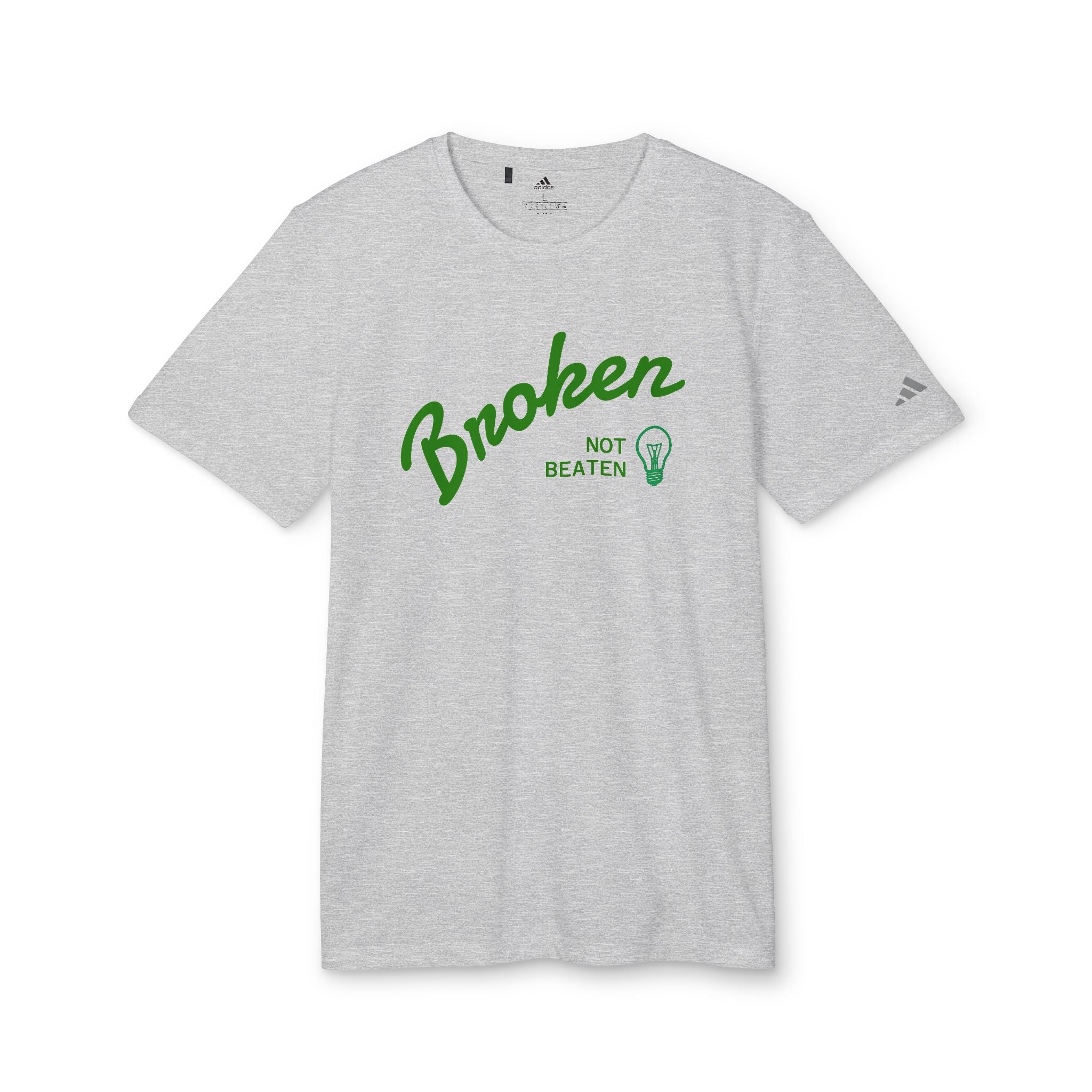 Broken Not Beaten T-Shirt — "We Break. We Rebuild. We Rise." Motivational Tee