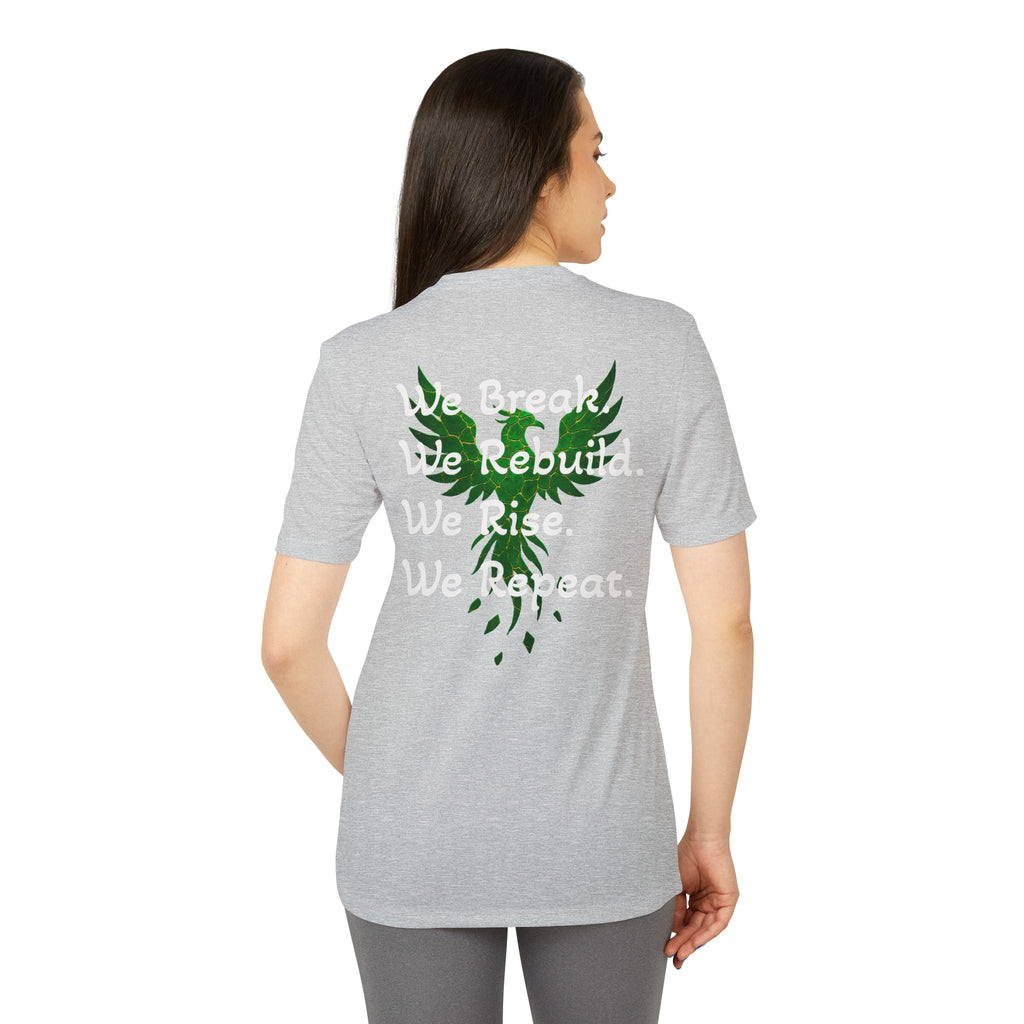Broken Not Beaten T-Shirt — "We Break. We Rebuild. We Rise." Motivational Tee