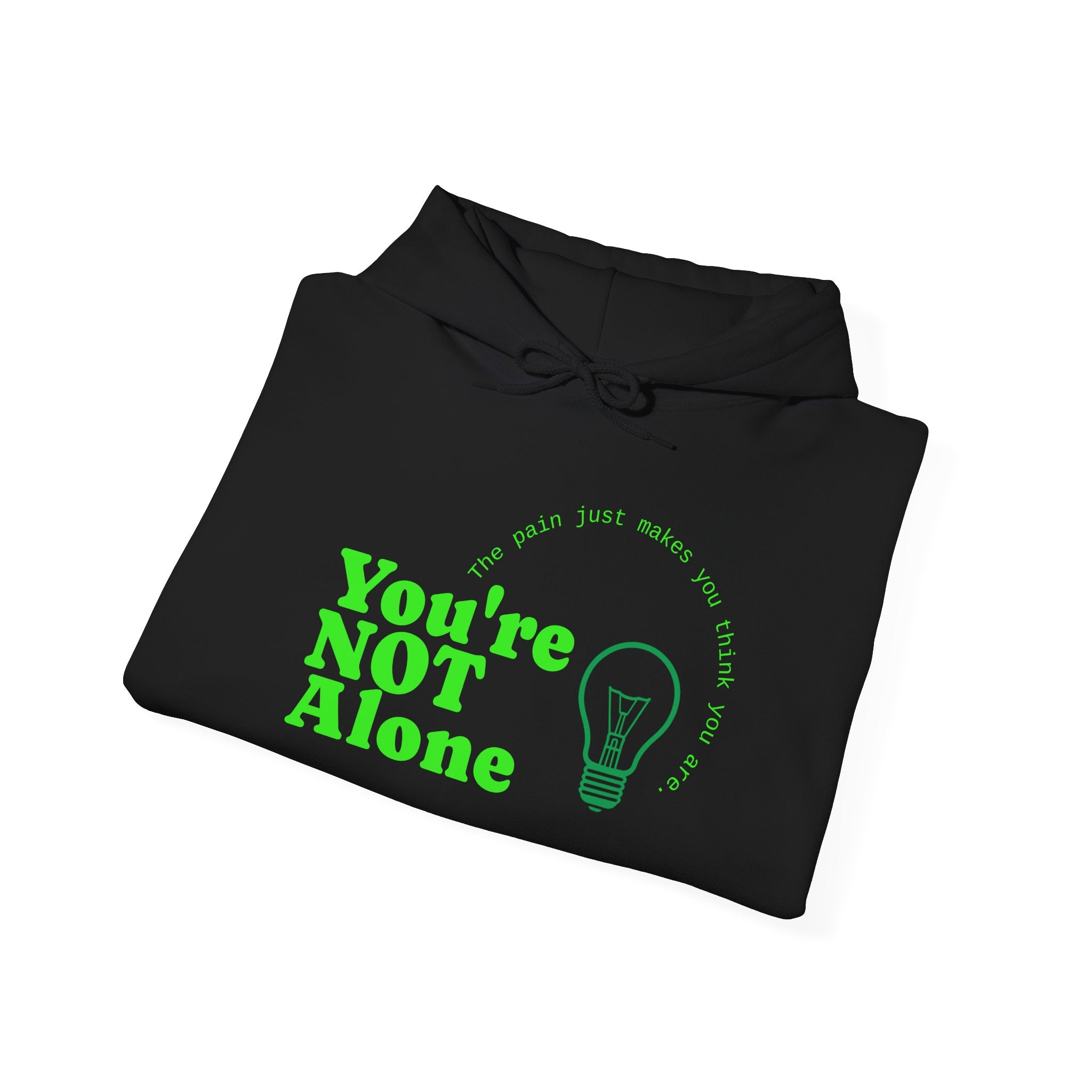 Zero Male Suicides Hoodie — Mental Health Awareness Green Ribbon Pullover