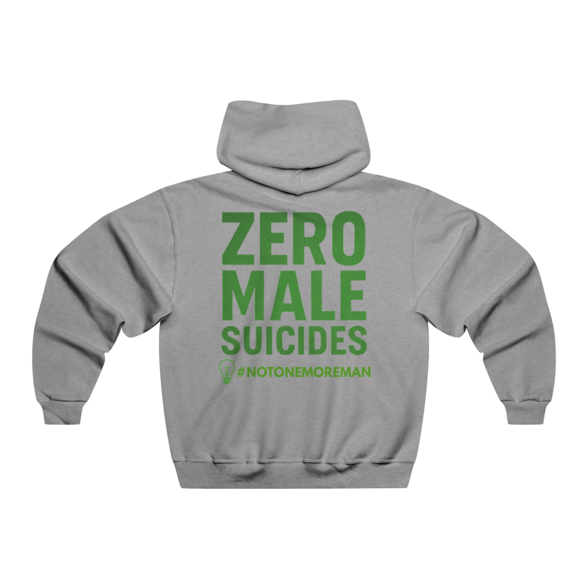 Zero Male Suicides Hoodie — "Stay, Brother" Mental Health Awareness Sweatshirt