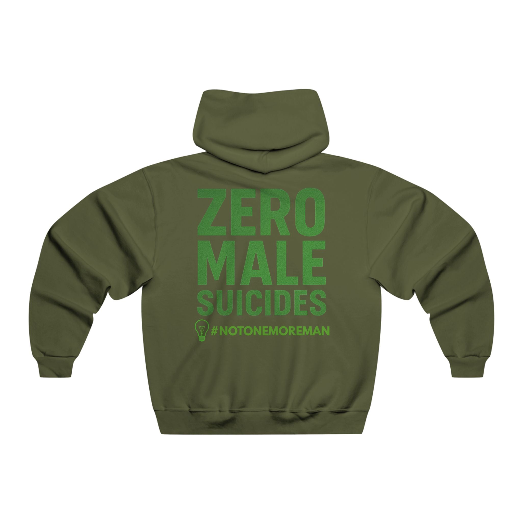 Zero Male Suicides Hoodie — "Stay, Brother" Mental Health Awareness Sweatshirt